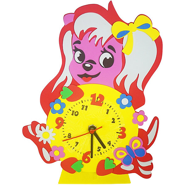 фото Набор для творчества Color KIT "Часы из фоамирана" Собачка, 24х24 см