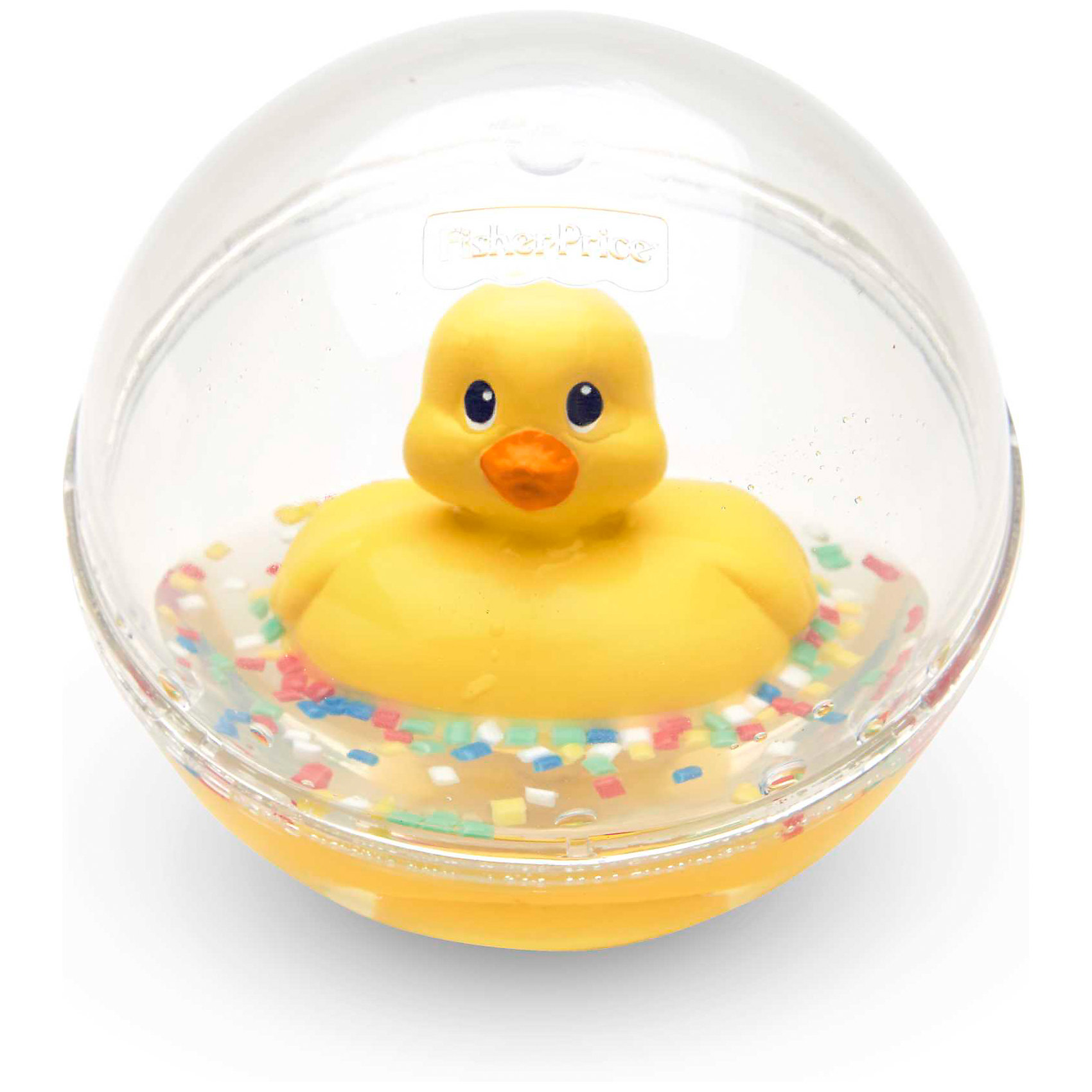 Развивающая игрушка Уточка с плавающими шариками, желтая, Fisher Price Развивающая игрушка Уточка с плавающими шариками, желтая, Fisher PriceРазвивающие игрушки<br>Характеристики товара:<br><br>• возраст от 3 месяцев;<br>• материал: пластик;<br>• диаметр 8,5 см;<br>• размер упаковки 16х13,5х10 см;<br>• вес упаковки 300 гр.;<br>• страна производитель: Китай.<br><br>Развивающая игрушка Уточка с плавающими шариками Fisher Price желтая сделает купание малыша или игру дома забавными и увлекательными. Игрушка выполнена в виде прозрачного шарика с плавающей внутри уточкой, который малыш может толкать, переворачивать, катать. Внутри шарика разноцветные детали, похожие на конфетти. В процессе игры у малыша развиваются мелкая моторика рук, тактильные ощущения, зрительное восприятие.<br><br>Развивающую игрушку Уточка с плавающими шариками Fisher Price желтую можно приобрести в нашем интернет-магазине.<br><br>Ширина мм: 167<br>Глубина мм: 134<br>Высота мм: 84<br>Вес г: 230<br>Возраст от месяцев: 3<br>Возраст до месяцев: 24<br>Пол: Унисекс<br>Возраст: Детский<br>SKU: 1002497