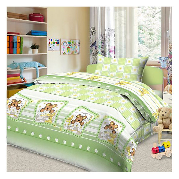 

Детское постельное белье 3 предмета Letto, простыня на резинке, BGR-84, Зеленый, Детское постельное белье 3 предмета Letto, простыня на резинке, BGR-84