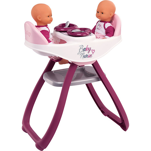 Стульчик для кормления двойняшек Smoby Baby Nurse, Фиолетово-розовый, Стульчик для кормления двойняшек Smoby Baby Nurse
Стульчик для кормления двойняшек Smoby Baby Nurse, Фиолетово-розовый, Стульчик для кормления двойняшек Smoby Baby Nurse