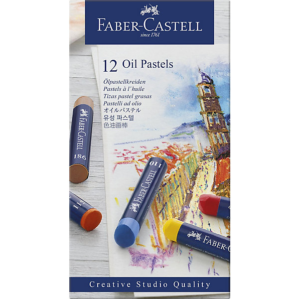 фото Пастель масляная Faber-Castell Oil Pastels, 12 цветов