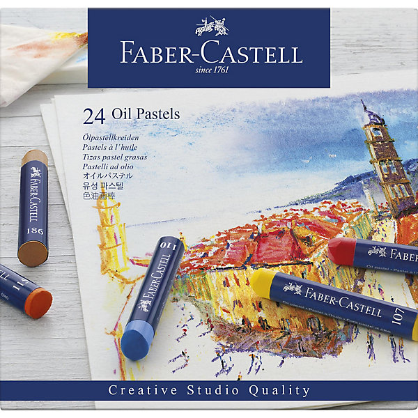фото Пастель масляная Faber-Castell Oil Pastels, 24 цвета