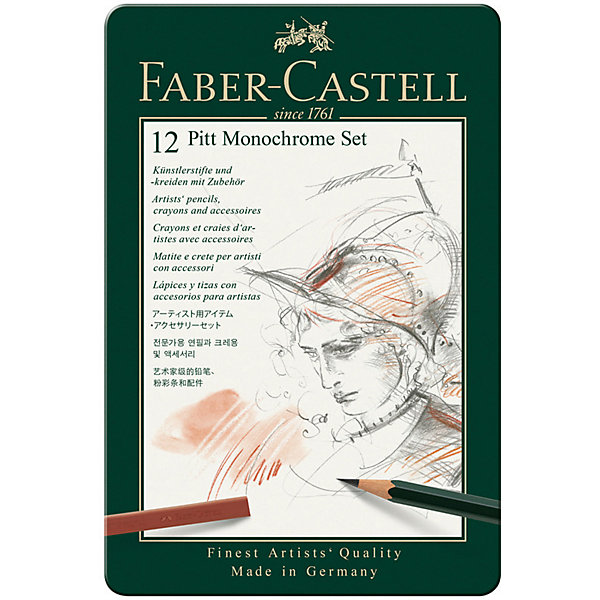 Набор художественных изделий Faber-Castell Pitt Monochrome, 12 предметов, Разноцветный, Набор художественных изделий Faber-Castell Pitt Monochrome, 12 предметов
Набор художественных изделий Faber-Castell Pitt Monochrome, 12 предметов, Разноцветный, Набор художественных изделий Faber-Castell Pitt Monochrome, 12 предметов
