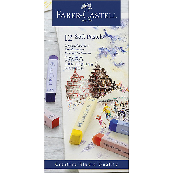 Пастель Faber-Castell Soft pastels, 12 цветов, Разноцветный, Пастель Faber-Castell Soft pastels, 12 цветов
Пастель Faber-Castell Soft pastels, 12 цветов, Разноцветный, Пастель Faber-Castell Soft pastels, 12 цветов