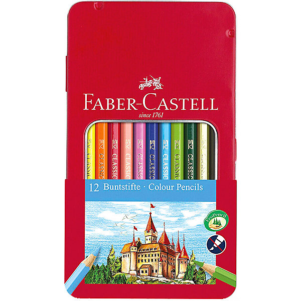 Карандаши цветные Faber-Castell, 12 цветов, Разноцветный, Карандаши цветные Faber-Castell, 12 цветов
Карандаши цветные Faber-Castell, 12 цветов, Разноцветный, Карандаши цветные Faber-Castell, 12 цветов