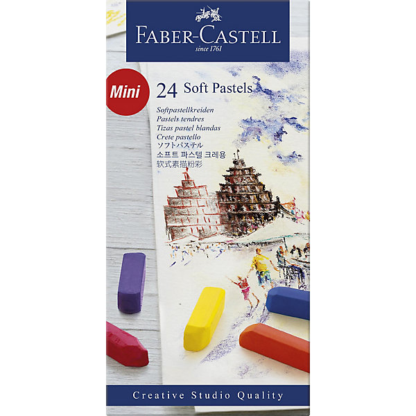 фото Пастель Faber-Castell Soft pastels, 24 цвета, мини