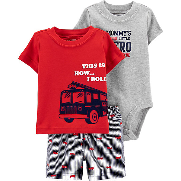 Комплект Carters: футболка, боди и шорты, Красный, Комплект Carters: футболка, боди и шорты
Комплект Carters: футболка, боди и шорты, Красный, Комплект Carters: футболка, боди и шорты