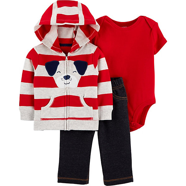Комплект Carters: толстовка, боди и джинсы, Красный, Комплект Carters: толстовка, боди и джинсы
Комплект Carters: толстовка, боди и джинсы, Красный, Комплект Carters: толстовка, боди и джинсы