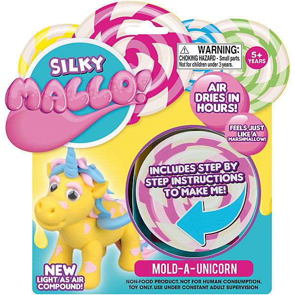 Набор для лепки Mallo Silky Слепи Единорога, Разноцветный, Набор для лепки Mallo Silky Слепи Единорога
Набор для лепки Mallo Silky Слепи Единорога, Разноцветный, Набор для лепки Mallo Silky Слепи Единорога