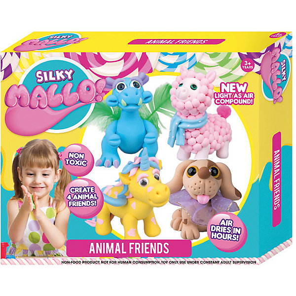 Набор для лепки Mallo Silky Животные, Разноцветный, Набор для лепки Mallo Silky Животные
Набор для лепки Mallo Silky Животные, Разноцветный, Набор для лепки Mallo Silky Животные