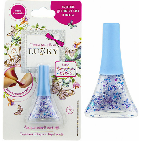 Лак для ногтей Lukky Peel-off "Конфетти-микс, Lila/weiß, Лак для ногтей Lukky Peel-off "Конфетти-микс"
Лак для ногтей Lukky Peel-off "Конфетти-микс, Lila/weiß, Лак для ногтей Lukky Peel-off "Конфетти-микс"
