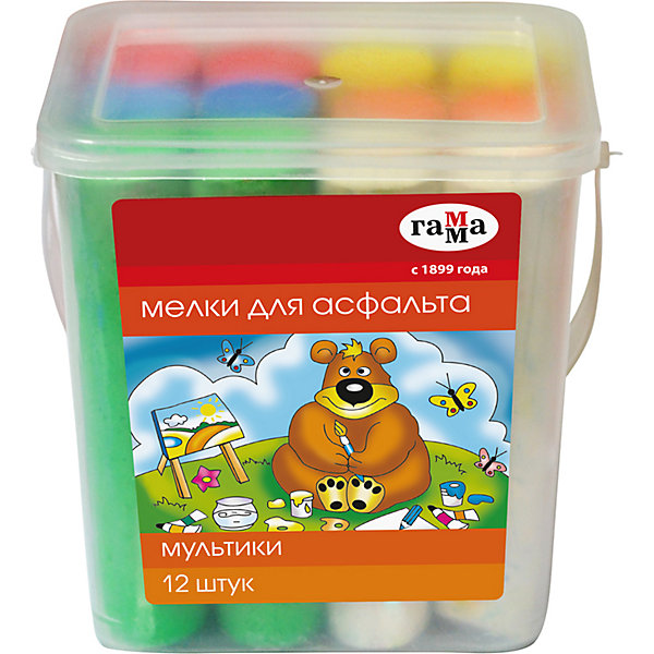 Мелки для асфальта Гамма "Мультики", 6 цветов, 12 шт, Разноцветный, Мелки для асфальта Гамма "Мультики", 6 цветов, 12 шт
Мелки для асфальта Гамма "Мультики", 6 цветов, 12 шт, Разноцветный, Мелки для асфальта Гамма "Мультики", 6 цветов, 12 шт