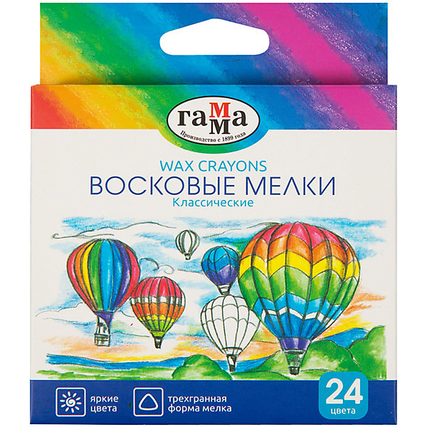 Мелки восковые Гамма "Классические", 24цв., трехгранные, картон, европодвес, Разноцветный, Мелки восковые Гамма "Классические", 24цв., трехгранные, картон, европодвес
Мелки восковые Гамма "Классические", 24цв., трехгранные, картон, европодвес, Разноцветный, Мелки восковые Гамма "Классические", 24цв., трехгранные, картон, европодвес