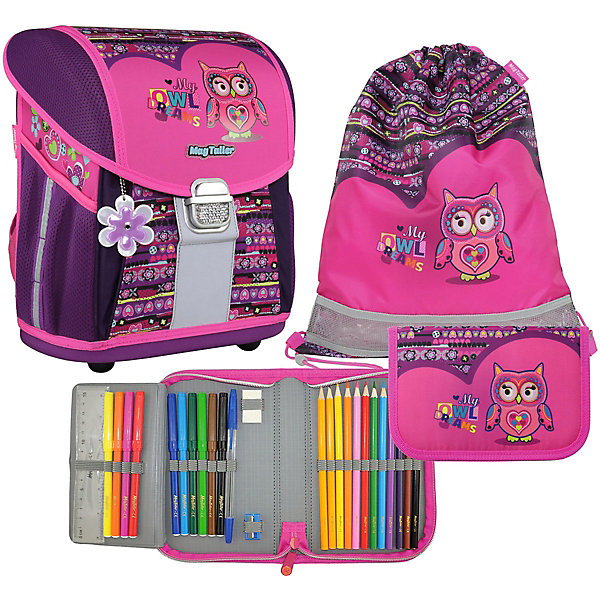 Ранец школьный MagTaller EVO Light, Owl Dreams, c наполнением, Розовый, Ранец школьный MagTaller EVO Light, Owl Dreams, c наполнением
Ранец школьный MagTaller EVO Light, Owl Dreams, c наполнением, Розовый, Ранец школьный MagTaller EVO Light, Owl Dreams, c наполнением