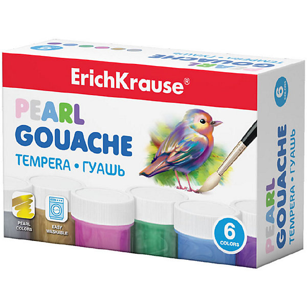 Гуашь Erich Krause Pearl, 6 цветов, Разноцветный, Гуашь Erich Krause Pearl, 6 цветов 
Гуашь Erich Krause Pearl, 6 цветов, Разноцветный, Гуашь Erich Krause Pearl, 6 цветов