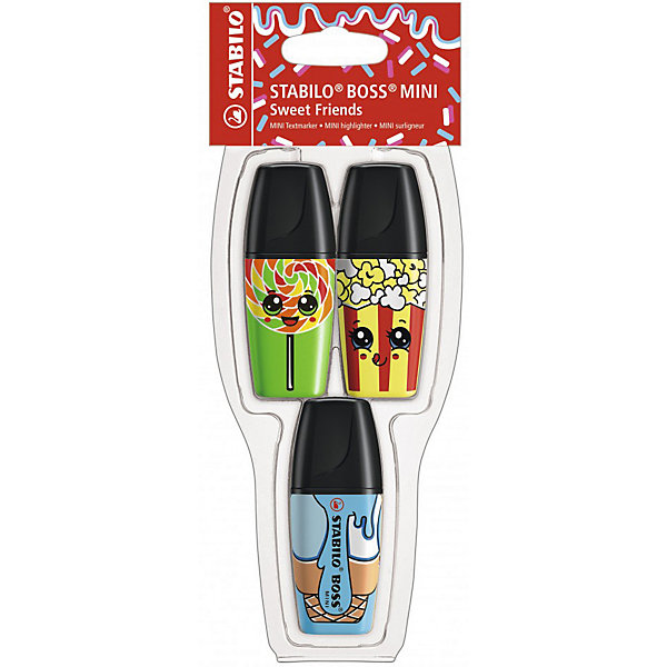 Набор текстовыделителей Stabilo "Boss mini Sweet friends", 3 шт, Разноцветный, Набор текстовыделителей Stabilo "Boss mini Sweet friends", 3 шт
Набор текстовыделителей Stabilo "Boss mini Sweet friends", 3 шт, Разноцветный, Набор текстовыделителей Stabilo "Boss mini Sweet friends", 3 шт