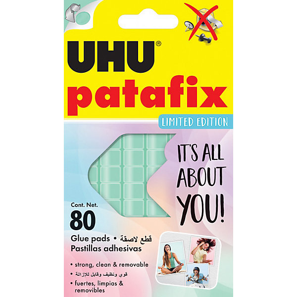 Клеящие подушечки UHU Patafix "Пастельные", 80 штук, Разноцветный, Клеящие подушечки UHU Patafix "Пастельные", 80 штук
Клеящие подушечки UHU Patafix "Пастельные", 80 штук, Разноцветный, Клеящие подушечки UHU Patafix "Пастельные", 80 штук