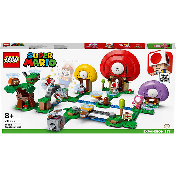 Конструктор LEGO Super Mario Погоня за сокровищами Тоада. Дополнительный набор 71368, 464 элемента
Конструктор LEGO Super Mario Погоня за сокровищами Тоада. Дополнительный набор 71368, 464 элемента
