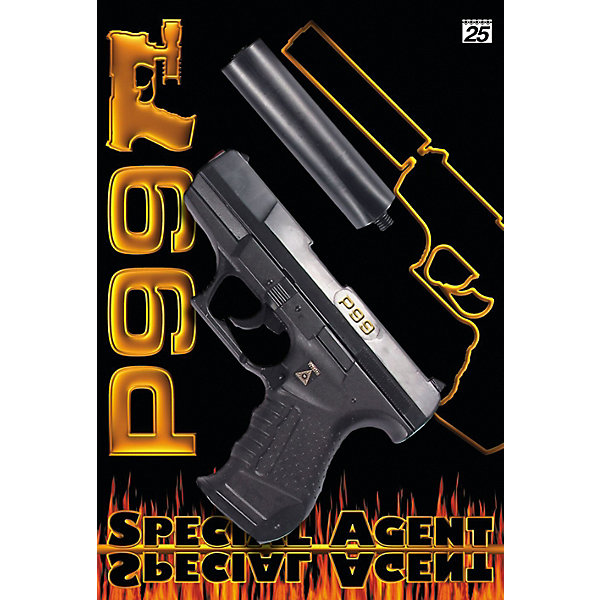 Пистолет Sohni-Wicke Special Agent P99, 29,8 см, Черный, Пистолет Sohni-Wicke Special Agent P99, 29,8 см
Пистолет Sohni-Wicke Special Agent P99, 29,8 см, Черный, Пистолет Sohni-Wicke Special Agent P99, 29,8 см