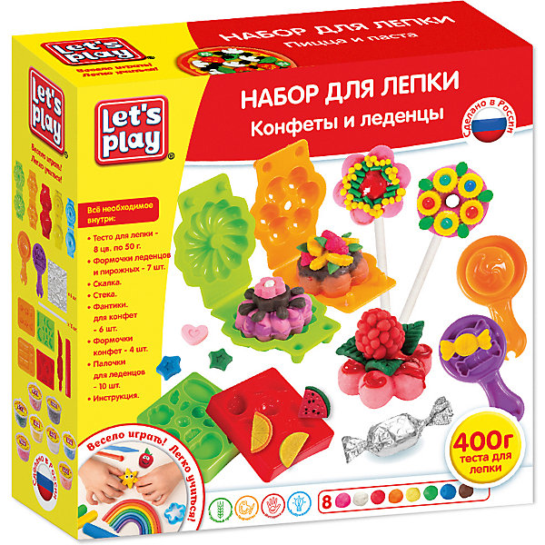 Набор для лепки Let`s play "Конфеты и леденцы, Разноцветный, Набор для лепки Let`s play "Конфеты и леденцы"
Набор для лепки Let`s play "Конфеты и леденцы, Разноцветный, Набор для лепки Let`s play "Конфеты и леденцы"