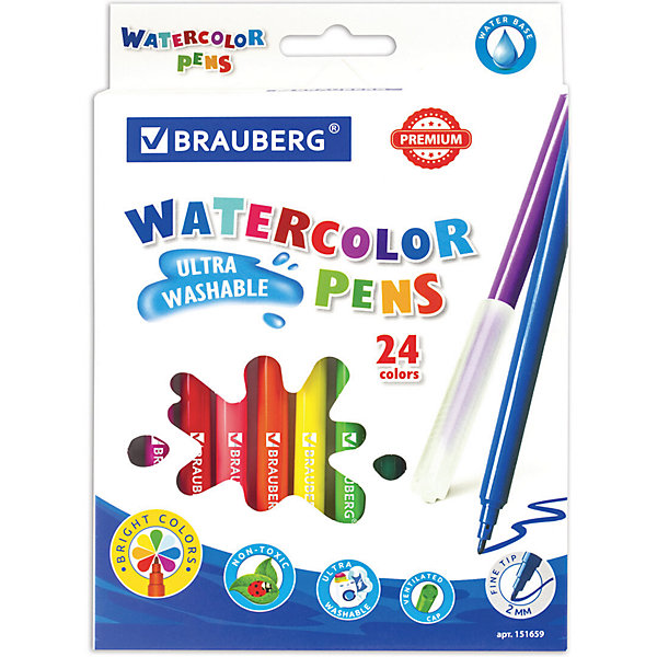 Фломастеры Brauberg Premium, 24 цвета, Разноцветный, Фломастеры Brauberg Premium, 24 цвета
Фломастеры Brauberg Premium, 24 цвета, Разноцветный, Фломастеры Brauberg Premium, 24 цвета