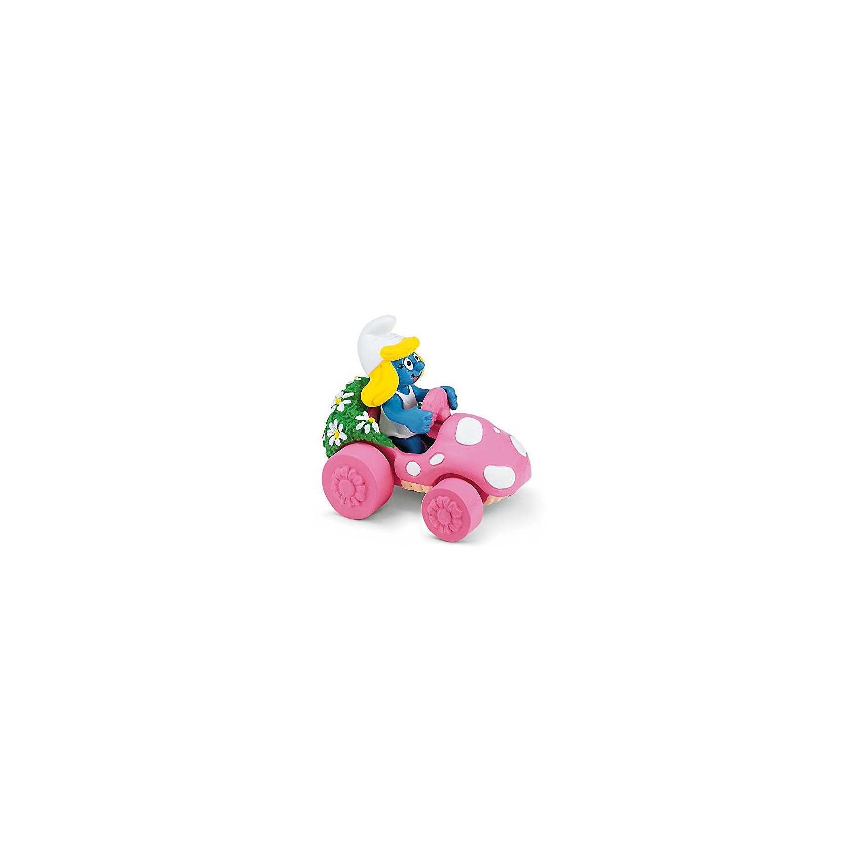 Игровой набор Гномик в розовой машинке - Смурфетта, Schleich Игровой набор Гномик в розовой машинке - Смурфетта, SchleichСмурфики Игровые наборы и игрушки<br>Характеристики:<br><br>• возраст: от 3-х лет;<br>• материал: пластик каучуковый;<br>• тематика: «Смурфики»;<br>• высота фигурки: 7 см;<br>• вес: 29 г;<br>• размеры: 4х3х7 см;<br>• особенности ухода: влажная чистка.<br><br>Гномик в розовой машинке, Schleich, Schleich – эта фигурка смурфа, выполненная по мотивам популярного мультфильма «Смурфы в 3D». <br><br>Игрушка выполнена в миниатюрном размере. Полностью соответствует облику экранного прототипа: у Смурфетты короткое белое платье и белый колпачок, сидит она в ярко розовом дизайнерском автомобиле.<br><br>Фигурки от Шляйх выполнены из экологически безопасного каучукового пластика, который устойчив к появлению царапин и сколов. Гномик раскрашен вручную, что обеспечивает высокую детализацию даже самых мелких деталей и элементов.<br><br>Гномика в розовой машинке, Schleich, Schleich можно купить в нашем интернет-магазине.<br><br>Ширина мм: 80<br>Глубина мм: 68<br>Высота мм: 43<br>Вес г: 69<br>Возраст от месяцев: 36<br>Возраст до месяцев: 2147483647<br>Пол: Унисекс<br>Возраст: Детский<br>SKU: 1599993