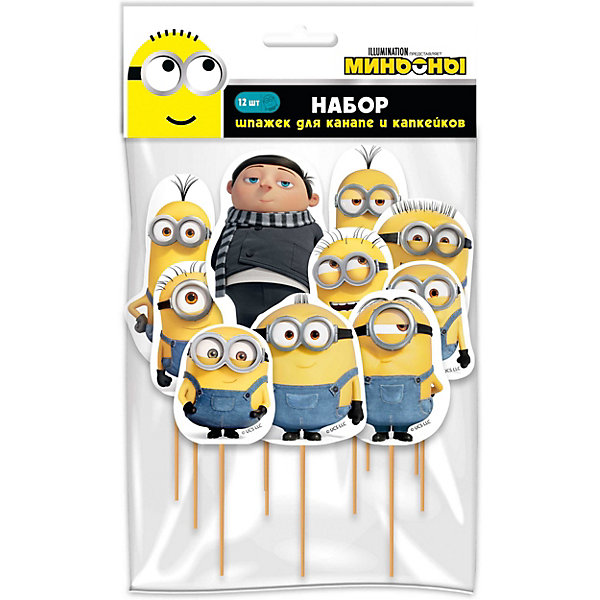 Набор шпажек для канапе и капкейков ND Play Minions 2, 12 шт, Разноцветный, Набор шпажек для канапе и капкейков ND Play Minions 2, 12 шт
Набор шпажек для канапе и капкейков ND Play Minions 2, 12 шт, Разноцветный, Набор шпажек для канапе и капкейков ND Play Minions 2, 12 шт