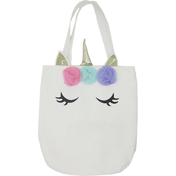 Сумка на плечо Единорог спящий белая 
Сумка на плечо Единорог спящий белая