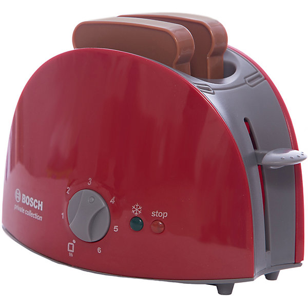 Тостер Bosch, Klein Тостер Bosch, KleinИгрушечная бытовая техника<br>Тостер Bosch от Klein(Кляйн) станет незаменимым помощником на игровой кухне ребенка. Он является точной копией своего прототипа - настоящего тостера. Кнопки и переключатель помогут девочке приготовить вкуснейшие тосты для кукол. С такой игрушкой девочка сможет почувствовать себя настоящей хозяйкой!<br><br>Дополнительная информация:<br>Материал: пластик<br>Размер упаковки: 10,5х18,5х13 см<br>Вес: 300 грамм<br>Размер тостера: 14х6х10 см<br><br>Купить тостер Bosch от Klein(Кляйн) можно в нашем интернет-магазине.<br><br>Ширина мм: 189<br>Глубина мм: 136<br>Высота мм: 109<br>Вес г: 310<br>Возраст от месяцев: 36<br>Возраст до месяцев: 72<br>Пол: Женский<br>Возраст: Детский<br>SKU: 1612492