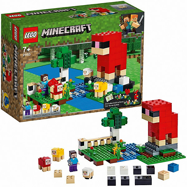 Конструктор LEGO Minecraft "Шерстяная ферма" 21153, 260 элементов, Разноцветный, Конструктор LEGO Minecraft "Шерстяная ферма" 21153, 260 элементов
Конструктор LEGO Minecraft "Шерстяная ферма" 21153, 260 элементов, Разноцветный, Конструктор LEGO Minecraft "Шерстяная ферма" 21153, 260 элементов