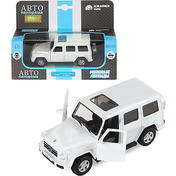 Машинка Автопанорама Mercedes-Benz G350d, 1:42, Белый, Машинка Автопанорама Mercedes-Benz G350d, 1:42
Машинка Автопанорама Mercedes-Benz G350d, 1:42, Белый, Машинка Автопанорама Mercedes-Benz G350d, 1:42