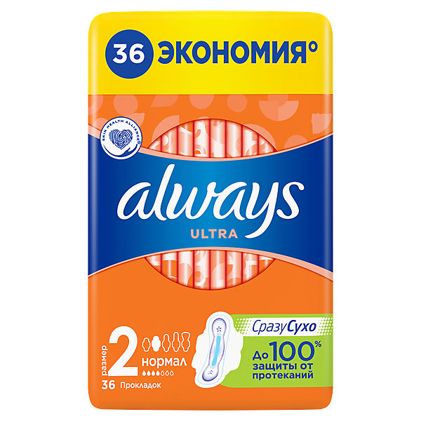 Гигиенические прокладки с крылышками Always Ultra Нормал, размер 2, 36 штук, Weiß/beige, Гигиенические прокладки с крылышками Always Ultra Нормал, размер 2, 36 штук
Гигиенические прокладки с крылышками Always Ultra Нормал, размер 2, 36 штук, Weiß/beige, Гигиенические прокладки с крылышками Always Ultra Нормал, размер 2, 36 штук