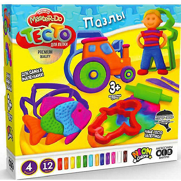 Набор для творчества Danko Toys Master Do "Тесто для лепки "Пазлы" Danko Toys