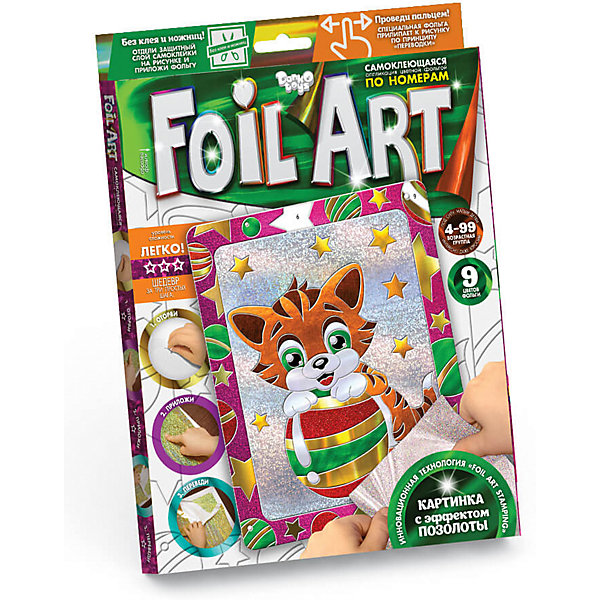 Набор для творчества Danko Toys Foil Art "Аппликация цветной фольгой, Разноцветный, Набор для творчества Danko Toys Foil Art "Аппликация цветной фольгой"
Набор для творчества Danko Toys Foil Art "Аппликация цветной фольгой, Разноцветный, Набор для творчества Danko Toys Foil Art "Аппликация цветной фольгой"