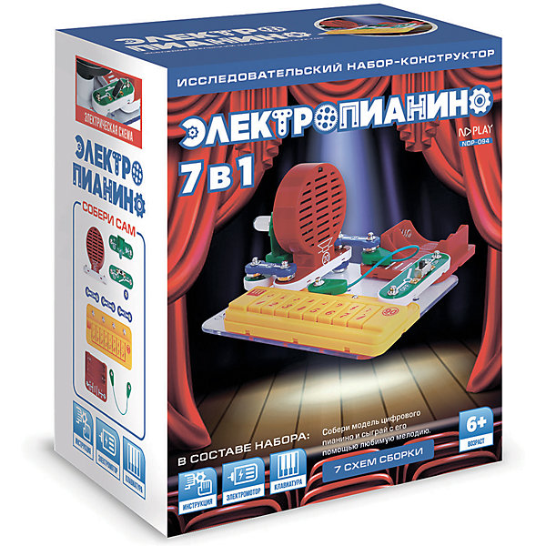 Электронный конструктор ND Play Электропианино, 7 в 1, Разноцветный, Электронный конструктор ND Play Электропианино, 7 в 1
Электронный конструктор ND Play Электропианино, 7 в 1, Разноцветный, Электронный конструктор ND Play Электропианино, 7 в 1