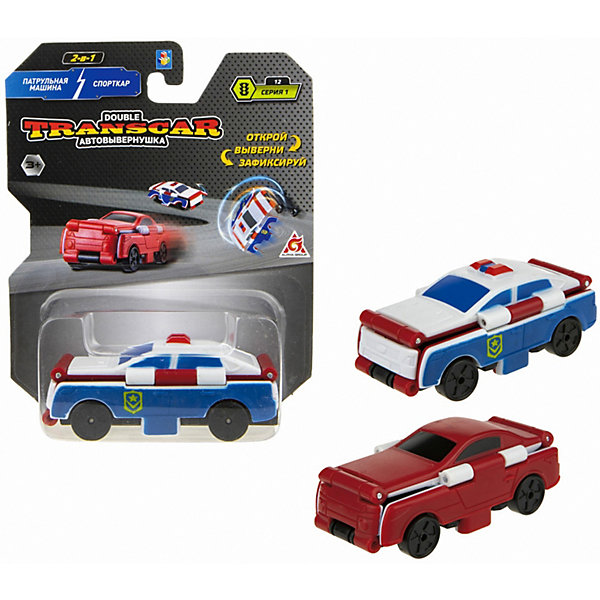 Машинка-трансформер 1Toy Transcar Double Патрульная машина/спорткар, 8 см, Разноцветный, Машинка-трансформер 1Toy Transcar Double Патрульная машина/спорткар, 8 см
Машинка-трансформер 1Toy Transcar Double Патрульная машина/спорткар, 8 см, Разноцветный, Машинка-трансформер 1Toy Transcar Double Патрульная машина/спорткар, 8 см
