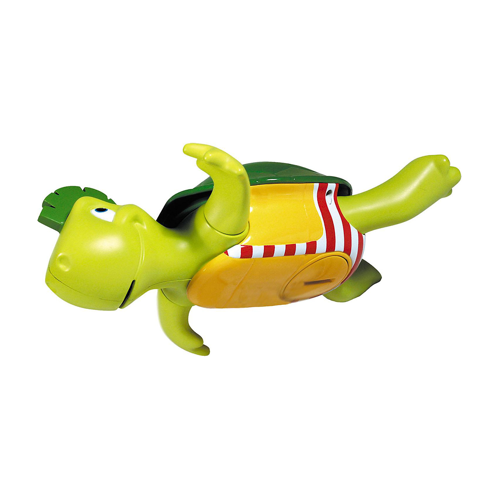 Игрушка для ванной Поющая черепашка, TOMY Игрушка для ванной Поющая черепашка, TOMYИгровые наборы<br>Пластмассовая игрушка для ванной «Поющая Черепашка» серии AQUA FUN от известного бренда TOMY (Томи) привлекательной формы и окраски не только плавает - при этом она ещё и поёт!<br><br>Черепашка лежит на спине, гребёт лапками и напевает весёлый Дунайский вальс. <br><br>Малыш переворачивает черепашку на живот - и она без устали плывет дальше. <br><br>Как и все настоящие черепахи, Поющая Черепашка чувствует себя как дома и в воде, и на суше, так что малыш сможет играть с ней не только во время купания.<br><br>Дополнительная информация:<br>- Игрушка работает на трёх батарейках типа LR44 (входят в комплект)-<br>- Размер упаковки (д/ш/в): 12 х 24,5 х 18 см<br><br>Весёлая черепашка с радостью будет развлекать Вашего малыша во время купания!<br><br>Ширина мм: 216<br>Глубина мм: 187<br>Высота мм: 182<br>Вес г: 373<br>Возраст от месяцев: 12<br>Возраст до месяцев: 48<br>Пол: Унисекс<br>Возраст: Детский<br>SKU: 1698383