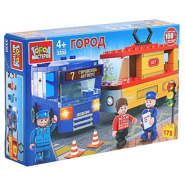Конструктор "Город мастеров" авария: троллейбус+трамвай, с фигурками, 175 дет, Разноцветный, Конструктор "Город мастеров" авария: троллейбус+трамвай, с фигурками, 175 дет.
Конструктор "Город мастеров" авария: троллейбус+трамвай, с фигурками, 175 дет, Разноцветный, Конструктор "Город мастеров" авария: троллейбус+трамвай, с фигурками, 175 дет.