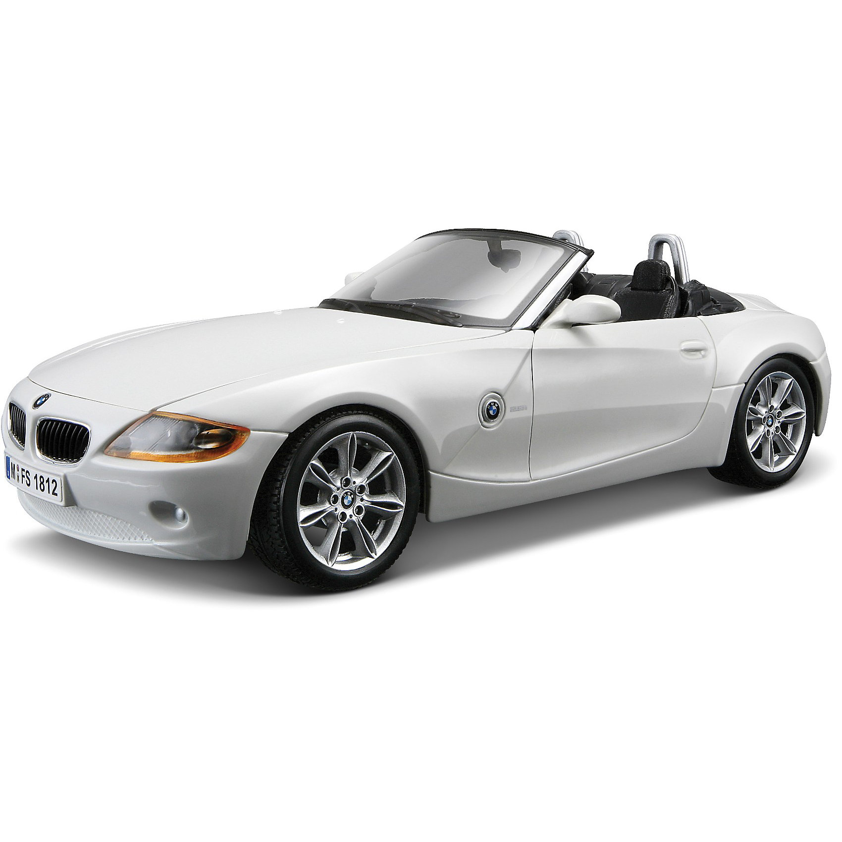 Машина BMW Z4 металл., 1:24, Bburago Машина BMW Z4 металл., 1:24, BburagoМашинки<br>Машина BMW Z4 металл., 1:24, Bburago (Бураго)<br>Компания Bburago – мировой лидер в производстве коллекционных моделей автомобилей. <br>Более 30 лет профессиональные дизайнеры Bburago разрабатывают точные копии современных машин и ретро машин известных марок. <br><br>BMW Z4 - заднеприводный, 2-местный автомобиль в кузове родстер, выпускаемый компанией BMW в период с 2002 по 2008 год. BMW Z4 Roadster обладает спортивной, бескомпромиссной внешностью.<br>Благодаря удлиненной передней части кузова, Z4 напоминает акулу.<br><br>Функциональность игрушки:<br>- двухместный автомобиль создан в масштабе 1:24<br>- у модели крутится руль, колеса, открываются двери и капот<br>- цвет автомобиля: белый, серый металлик<br><br>С мини-модельками автомобилей Bburago игра станет настолько увлекательной, что оторваться будет невозможно!<br><br>Дополнительная информация:<br><br>- Материал: Металл<br>- Размеры упаковки: 24,2 х 10 х 10 см<br>- Вес: 0,57 кг.<br><br>ВНИМАНИЕ! Данный артикул имеется в наличии в разных цветовых исполнениях (белый, серый металлик). К сожалению, заранее выбрать определенный цвет невозможно. <br><br>Игрушку Машина BMW Z4 металл., 1:24, Bburago можно купить в нашем интернет-магазине.<br><br>Ширина мм: 241<br>Глубина мм: 125<br>Высота мм: 101<br>Вес г: 470<br>Возраст от месяцев: 36<br>Возраст до месяцев: 1200<br>Пол: Мужской<br>Возраст: Детский<br>SKU: 1784083