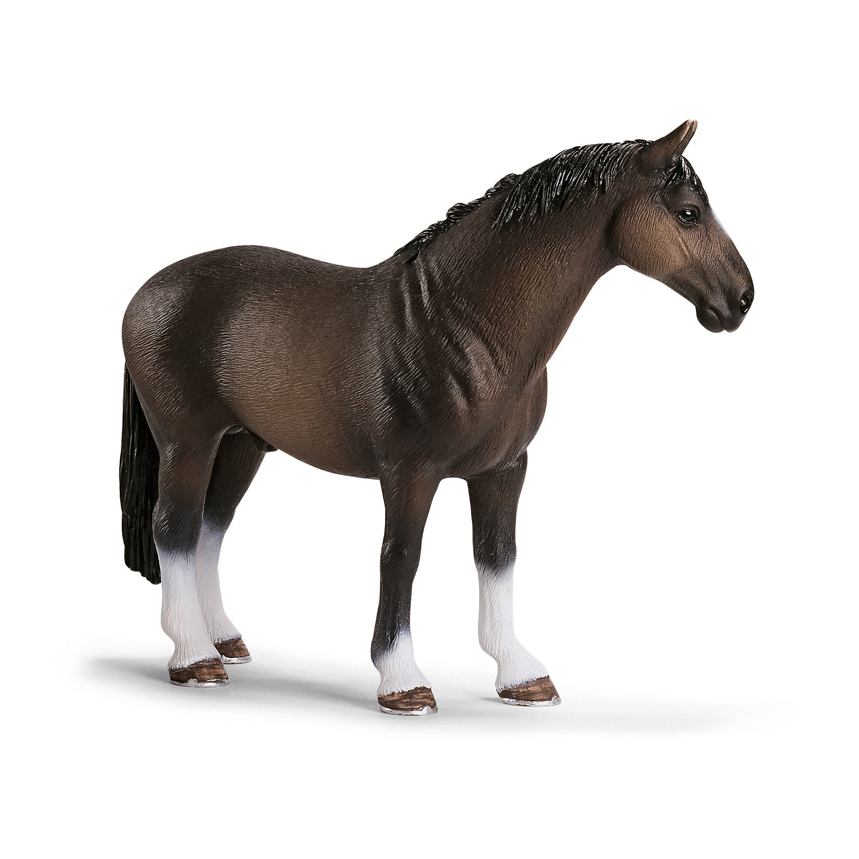 Schleich Жеребец ганноверской породы. Серия Лошади Schleich Жеребец ганноверской породы. Серия ЛошадиМир животных<br>Коллекционные и игровые фигурки фирмы Schleich (Шляйх) из тематической серии Лошади. Познакомьтесь: жеребец ганноверской породы!<br><br>Представители этой породы – классические спортивные лошади, которых отличает прямоугольный формат (т. е. длина туловища больше, чем высота в холке). Эти лошади используются как в выездке, так и в конкуре, и добиваются высочайших успехов. Они славятся смышленостью, внимательностью, уравновешенным нравом и темпераментом.<br><br>Подробнее:<br><br>- Размеры (д/ш/в): прибл. 13,2 x 3,9 x 10,2 см<br>- Фигурка раскрашена вручную<br>- Материал: пластик<br><br>Ширина мм: 143<br>Глубина мм: 111<br>Высота мм: 38<br>Вес г: 136<br>Возраст от месяцев: 36<br>Возраст до месяцев: 96<br>Пол: Женский<br>Возраст: Детский<br>SKU: 1821328