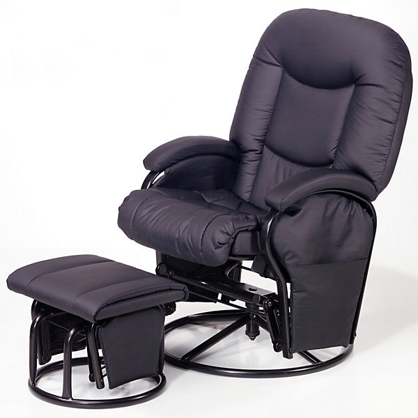 Кресло-качалка для мамы Metal Glider, Hauck, black Кресло-качалка для мамы Metal Glider, Hauck, blackКресла-качалки<br>Характеристики: <br><br>• регулируемый угол наклона спинки, 91-120 градусов;<br>• вращающееся сидение, угол поворота 360 градусов;<br>• эргономичная форма сиденья;<br>• мягкие подлокотники;<br>• пуфик для ног, подвижный механизм;<br>• регулируется расстояние от кресла до пуфика;<br>• материал: эко-кожа, металл.<br><br>Размеры:<br><br>• допустимая нагрузка: 120 кг;<br>• размер кресла: 93х72х102 см;<br>• ширина сиденья: 72 см;<br>• высота спинки: 50 см;<br>• вес кресла: 17,5 кг;<br>• вес стульчика: 4,5 кг;<br>• размер стульчика: 44х48х35 см;<br>• вес в упаковке: 22 кг.<br><br>Комплектация:<br><br>• кресло-качалка;<br>• пуфик-качалка;<br>• инструкция.<br><br>Кресло-качалку для мамы Metal Glider, Hauck, black можно купить в нашем интернет-магазине.<br><br>Ширина мм: 920<br>Глубина мм: 570<br>Высота мм: 440<br>Вес г: 25500<br>Цвет: черный<br>Возраст от месяцев: 0<br>Возраст до месяцев: 24<br>Пол: Унисекс<br>Возраст: Детский<br>SKU: 1865147