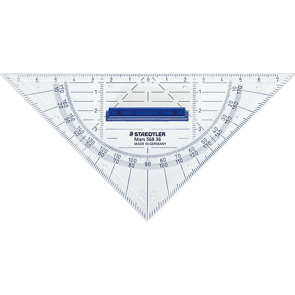 Геометрический треугольник Mars со съемной ручкой, 16 см, Staedtler