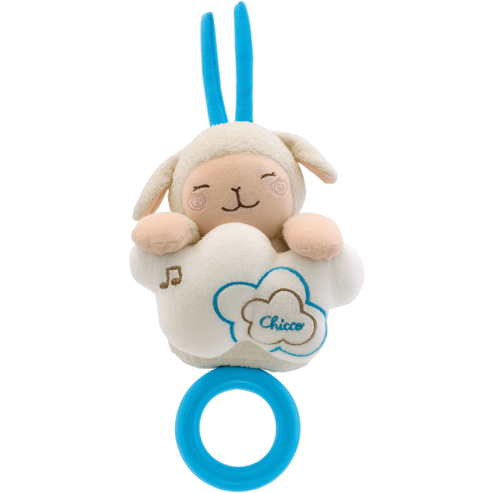 Музыкальная игрушка Овечка – Сладких снов, Chicco Музыкальная игрушка Овечка – Сладких снов, ChiccoМузыкальные игрушки-подвески<br>Музыкальная игрушка Овечка – Сладких снов, Chicco (Чикко).<br><br>Характеристики:<br><br>• Размер: 13,5 x 15 x 6,5 см. без кольца<br>• Мелодия: Колыбельная<br>• Цвет: молочный, голубой.<br><br>Замечательная музыкальная мягкая игрушка для малышей от известного бренда Chicco (Чикко). Милая мордашка овечки обязательно привлечет внимание вашего малыша, мелодичная колыбельная мягко и нежно убаюкает его, едва потянуть ее за пластмассовое колечко. Овечка и облачко выполнены из мягких приятных на ощупь материалов. <br><br>Музыкальную игрушку Овечка – Сладких снов, Chicco (Чикко), можно купить в нашем интернет-магазине.<br><br>Ширина мм: 94<br>Глубина мм: 176<br>Высота мм: 212<br>Вес г: 380<br>Возраст от месяцев: 0<br>Возраст до месяцев: 12<br>Пол: Унисекс<br>Возраст: Детский<br>SKU: 2009687
