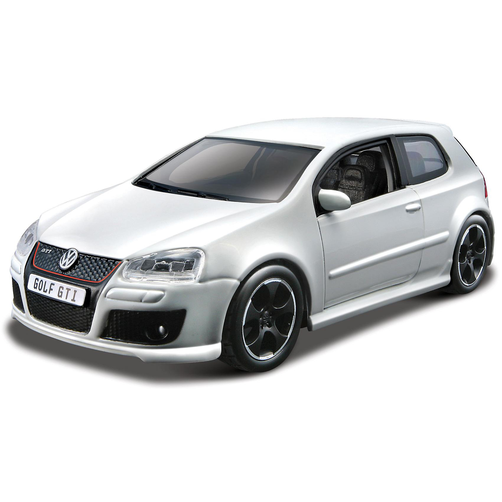 Машина Volkswagen Golf GTI Edition 30 металл., 1:32, Bburago Машина Volkswagen Golf GTI Edition 30 металл., 1:32, BburagoМашина Volkswagen Golf GTI Edition 30 металл., 1:32, Bburago (Бураго).<br>Компания Bburago – мировой лидер в производстве коллекционных моделей автомобилей. <br>Более 30 лет профессиональные дизайнеры Bburago разрабатывают точные копии современных машин и ретро машин известных марок. <br><br>Миниатюрная копия популярного серийного автомобиля VOLKSWAGEN Golf GTI Edition 30. Модель уменьшена в 32 раза по отношению к оригиналу.<br>В комплекте поставки находятся детали для сборки одной машинки длиной 17 см., черного цвета, инструкция с иллюстрациями.<br>Основной материал исполнения – металл, дополнительный – пластмасса. Упакована игрушка в закрытую картонную коробку.<br>Маленькое авто полностью идентично своему «взрослому» прототипу. Производитель досконально скопировал все его внешние детали, вплоть до логотипа VOLKSWAGEN и номерных знаков. Двери, капот и багажник машины открываются. Внутрь салона помещается фигурка водителя. Руль вращается.<br><br>Компактная и стильная модель подойдет в качестве игрушки ребенку, и в качестве экспоната для коллекции профессионального автомобилиста.<br><br>Дополнительная информация:<br><br>- Материал: металл, пластик<br>- Размеры упаковки: 19,5 х 10 х 7 см<br>- Цвет: черный металлик<br>- Вес: 0,3 кг.<br><br>Игрушку Машина Volkswagen Golf GTI Edition 30 металл., 1:32, Bburago можно купить в нашем интернет-магазине.<br><br>Ширина мм: 190<br>Глубина мм: 145<br>Высота мм: 70<br>Вес г: 293<br>Возраст от месяцев: 36<br>Возраст до месяцев: 1200<br>Пол: Мужской<br>Возраст: Детский<br>SKU: 2017994