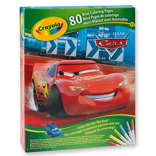 Crayola Мини-раскраска Тачки с фломастерами Crayola Мини-раскраска Тачки с фломастерамиРаскраски по номерам<br>Если ваш малыш с удовольствием занимается раскрашиванием картинок, мы можем предложить Вашему вниманию мини-раскраску «Тачки». <br>Благодаря небольшому формату и наличию твердой обложки ее удобно носить с собой повсюду. Ведь, для того, чтобы заняться рисованием с помощью мини-раскраски Crayola совершенно не обязательно сидеть за столом, твердая обложка раскраска прекрасно его заменяет. К тому же к ней прилагаются замечательные яркие фломастеры, которые так нравятся детям. <br>Мамы могут не опасаться, что их красочные цвета безнадежно испортят одежду малыша или обивку мебели, ведь фломастеры легко смываются с помощью теплой воды и мыла.<br><br>Компания Crayola прекрасно известна родителям малышей по всему миру. Продукция этой английской компания, поставляемая в 80 стран мира, пользуется заслуженным доверием своих потребителей. Ее отличительными чертами является высокое качество, удобство и абсолютная безопасность. Сегодня ассортимент продукции компании можно условно разделить на три основные группы: детская канцелярия серии Crayola Mini Kids, различные материалы для детского творчества серии Crayola, и специальные наборы для детского творчества, предназначенные для девочек в возрасте 8-12 лет серии Crayola Creations.<br><br>Ширина мм: 163<br>Глубина мм: 129<br>Высота мм: 27<br>Вес г: 142<br>Возраст от месяцев: 60<br>Возраст до месяцев: 96<br>Пол: Мужской<br>Возраст: Детский<br>SKU: 2127064