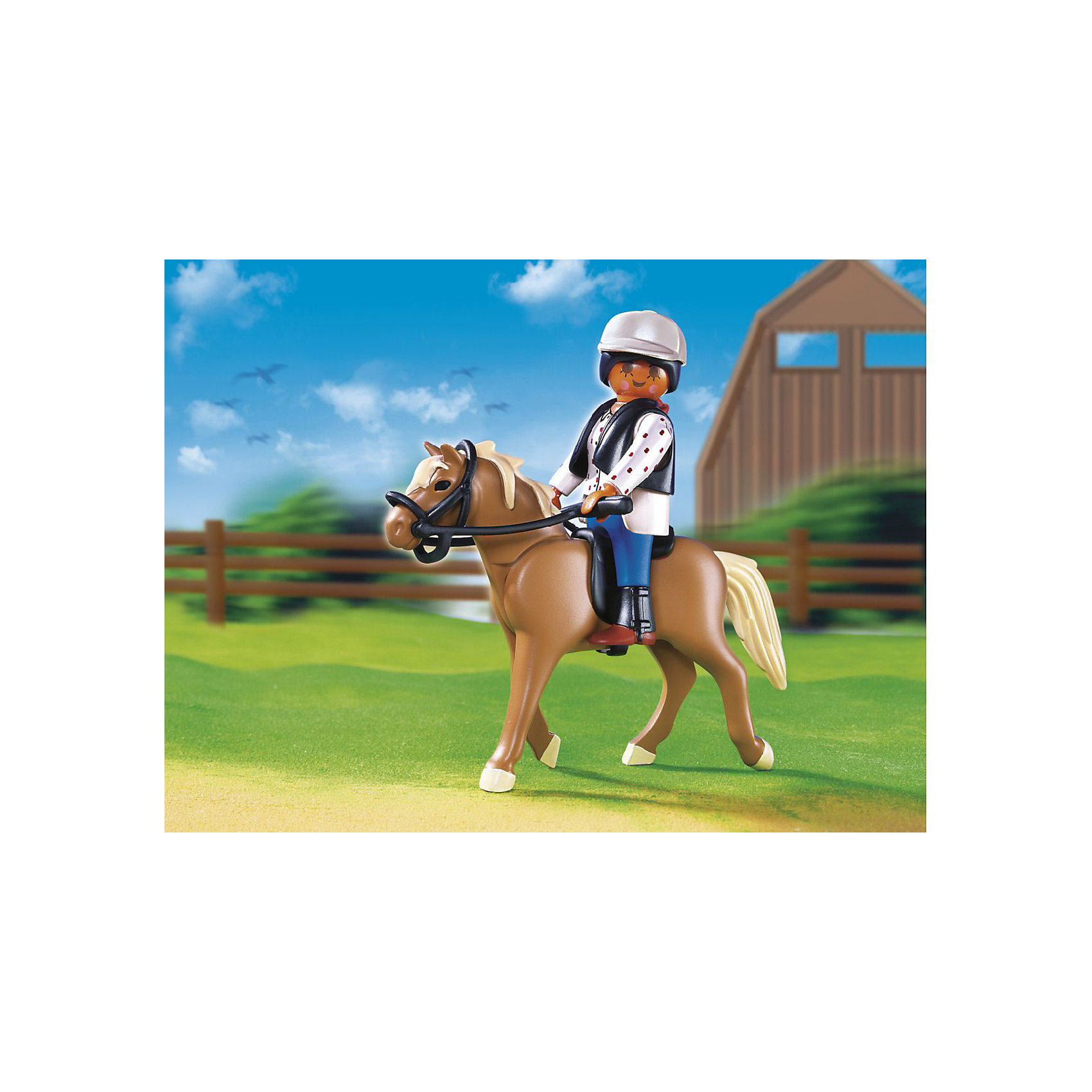 PLAYMOBIL® PLAYMOBIL 5109 Конный клуб: Лошадь Хафлингер со стойлом ldcx семейство автомобилей автоматические аберрантные игрушки детские игрушки 5109