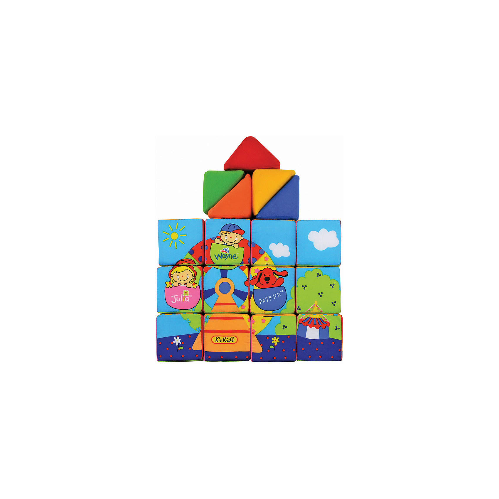 Ks Kids Кубики мягкие Учись, играя Ks Kids Кубики мягкие Учись, играяКубики<br>Ks Kids Кубики мягкие Учись, играя – обязательно понравится вашему малышу!<br> <br>Набор состоит из 12-ти мягких кубиков и 5-ти мягких треугольников. Из них можно собрать, например, зоопарк, гараж и даже домик, где будут жить цифры.<br> <br>Игрушка помогает развить моторику рук, логическое мышление, фантазию и воображение.<br><br>Дополнительная информация:<br><br>- материал: хлопок, набивка синтетическое волокно<br>- размеры:<br>- размер игрушки: кубик 8х8х8 см.<br>- размер пирамидки: 10 см х 8 см х 5,5 см.<br><br>Ks Kids Кубики мягкие Учись, играя – можно купить в нашем интернет - магазине.<br><br>Ширина мм: 290<br>Глубина мм: 240<br>Высота мм: 210<br>Вес г: 580<br>Возраст от месяцев: 9<br>Возраст до месяцев: 36<br>Пол: Унисекс<br>Возраст: Детский<br>SKU: 2148733