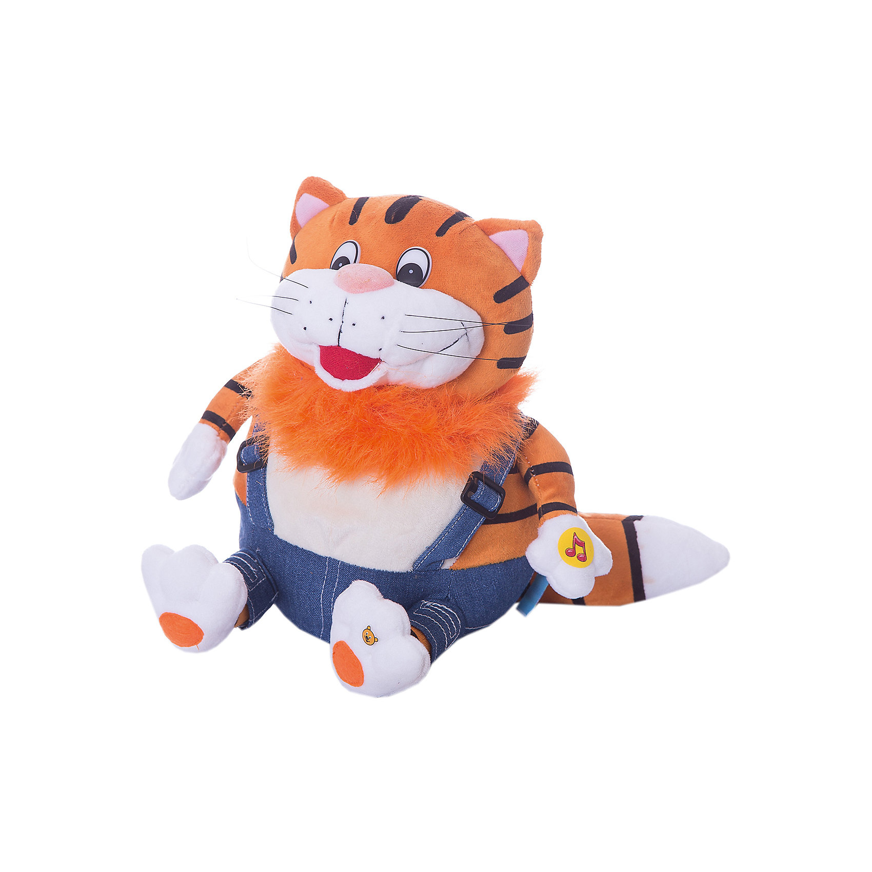 Мягкая игрушка Кот, 25 см, со звуком, Возвращение Блудного Попугая, МУЛЬТИ-ПУЛЬТИ Мягкая игрушка Кот, 25 см, со звуком, Возвращение Блудного Попугая, МУЛЬТИ-ПУЛЬТИОзвученные мягкие игрушки<br>Бренд Мульти-Пульти представляет мягкие игрушки - персонажей любимых мультфильмов и сказок. Толстый рыжий кот из мультфильма Возвращение блудного попугая хорошо известен всем детям. Мягкая, приятная на ощупь игрушка порадует и развеселит Вашего ребенка. Можно вспомнить и разыграть сценки из любимого мультика, игрушка озвучена, если нажать коту на лапку он будет произносить знакомые фразы из мультфильма (9 фраз).<br><br>Дополнительная информация:<br><br>- Материал: текстиль, пластмасса, набивка - гипоаллергенный синтепон, пластмассовые гранулы.<br>- Требуются батарейки: 3*1,5V (есть в комплекте).<br>- Размер игрушки: 25см.<br>- Размер: 26 x 25 x 27 см.<br>- Вес: 0,325 кг.<br><br>Купить мягкую игрушку Кота из мультфильма Возвращение блудного попугая можно в нашем магазине.<br><br>Ширина мм: 160<br>Глубина мм: 250<br>Высота мм: 300<br>Вес г: 330<br>Возраст от месяцев: 12<br>Возраст до месяцев: 72<br>Пол: Унисекс<br>Возраст: Детский<br>SKU: 2149160