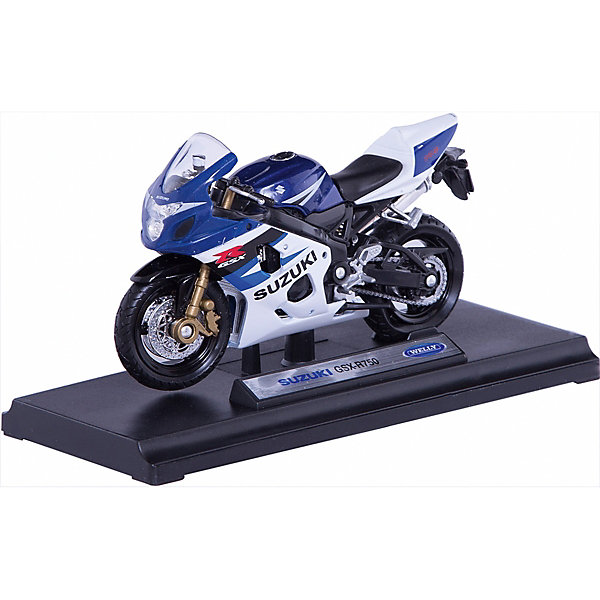 Welly Модель мотоцикла 1:18 MOTORCYCLE / SUZUKI GSX-R750 Welly Модель мотоцикла 1:18 MOTORCYCLE / SUZUKI GSX-R750Машинки<br>Welly Модель мотоцикла 1:18 MOTORCYCLE / SUZUKI GSX-R750<br><br>Характеристика:<br><br>-Размер : 17х7х11 см<br>-Вес: 0,2 кг<br>-Для мальчиков<br>-Возраст: от 3 лет<br>-Материал: пластик, металл, резина<br>-Цвет: белый с рисунком<br>-Бренд: Welly<br>-Производитель: Китай<br><br>Мотоцикл модели MOTORCYCLE / SUZUKI GSX-R750 понравится юному любителю гонок. С таким мотоциклом игры для вашего ребёнка станут ещё интереснее и реалистичнее, ведь это уменьшённая версия настоящего мотоцикла. Он привлекает своим блеском и цветом. <br><br>Welly Модель мотоцикла 1:18 MOTORCYCLE / SUZUKI GSX-R750 можно приобрести в нашем интернет-магазине.<br><br>Ширина мм: 170<br>Глубина мм: 110<br>Высота мм: 70<br>Вес г: 159<br>Возраст от месяцев: 84<br>Возраст до месяцев: 1188<br>Пол: Мужской<br>Возраст: Детский<br>SKU: 2150169