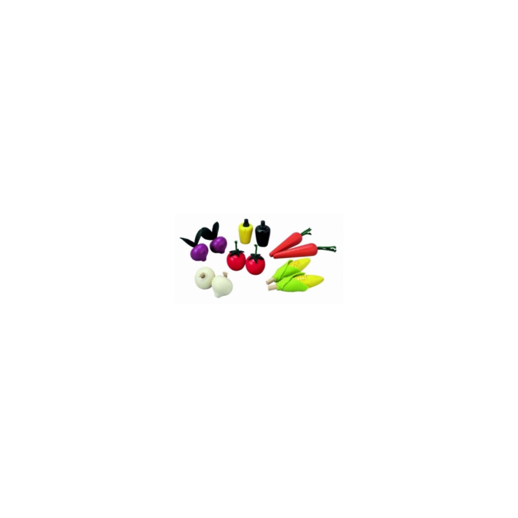 PLAN TOYS 3428 Набор Овощи PLAN TOYS 3428 Набор ОвощиИгрушечные продукты питания<br>Набор включает в себя: 2 помидора, 2 морковки, 2 початка кукурузы, 2 свеклы, 2 перца и 2 чеснока. Прекрасное дополнение к любой кухне Plantoys.<br>Все игрушки выполнены из каучукового дерева с использованием нетоксичных красок и специально изготавливаются с закругленными краями, чтобы избежать вероятности травмирования.<br><br>Ширина мм: 75<br>Глубина мм: 230<br>Высота мм: 188<br>Вес г: 645<br>Возраст от месяцев: 36<br>Возраст до месяцев: 72<br>Пол: Женский<br>Возраст: Детский<br>SKU: 2175237